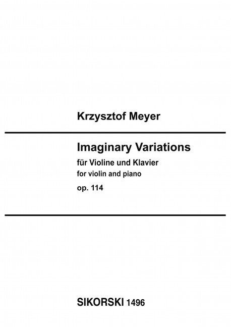 Vorderes Coverbild Imaginary Variations op. 114 