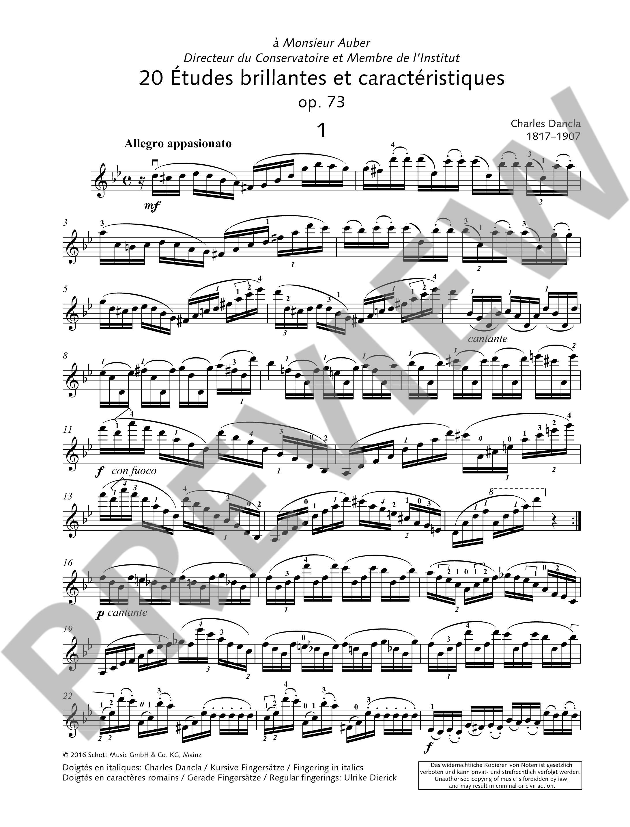 Anderes Coverbild 20 Études brillantes et caractéristiques op. 73