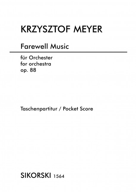 Vorderes Coverbild Farewell Music op. 88 