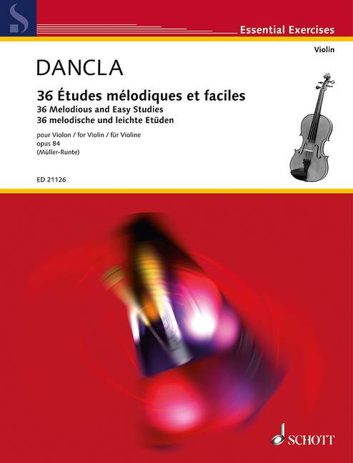 Vorderes Coverbild 36 melodische und leichte Etüden op. 84