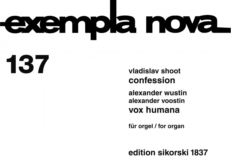 Vorderes Coverbild Confession / Vox humana 