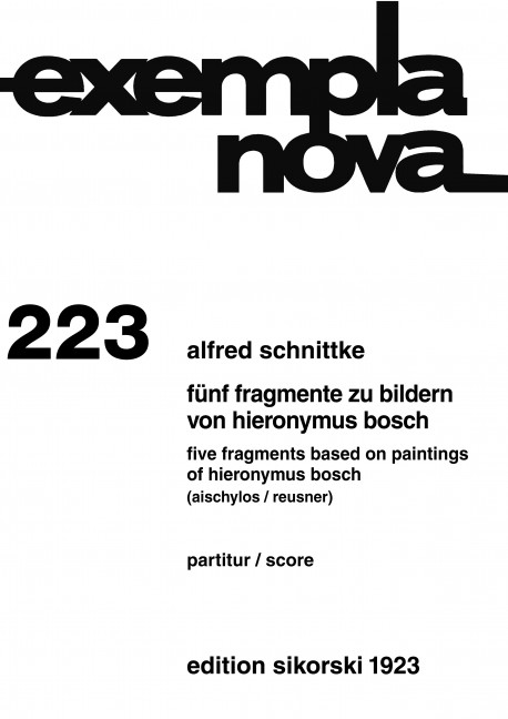 Vorderes Coverbild 5 Fragmente zu Bildern von Hieronymus Bosch 
