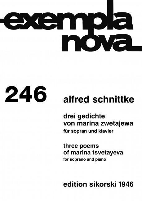 Vorderes Coverbild 3 Gedichte von Marina Zwetajewa 