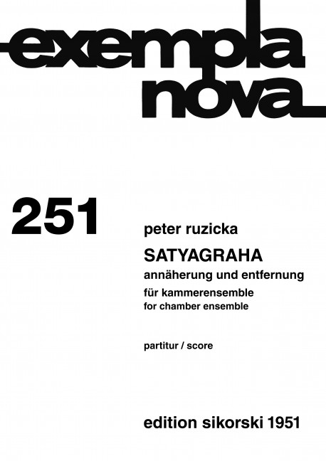 Vorderes Coverbild Satyagraha 