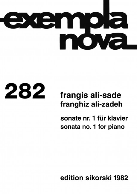 Vorderes Coverbild Sonate Nr. 1 