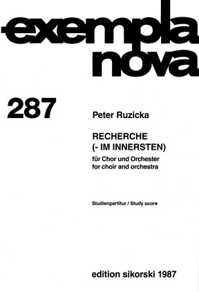 Vorderes Coverbild Recherche (- im Innersten) 