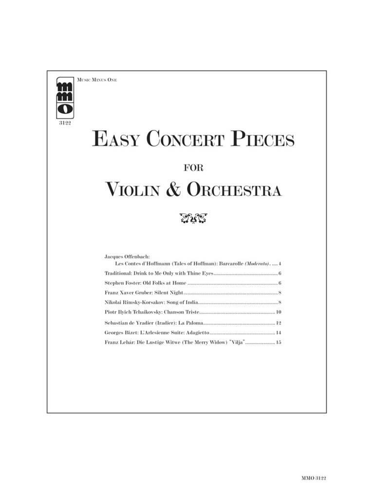 Anderes Coverbild Easy Concert Pieces for Violin & Orchestra