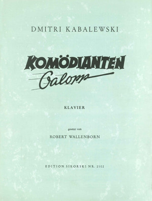 Vorderes Coverbild Komödianten-Galopp 