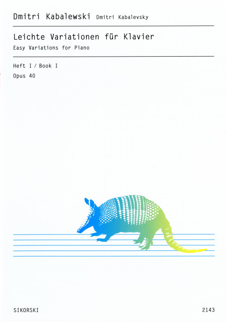 Vorderes Coverbild Leichte Variationen für Klavier op. 40 