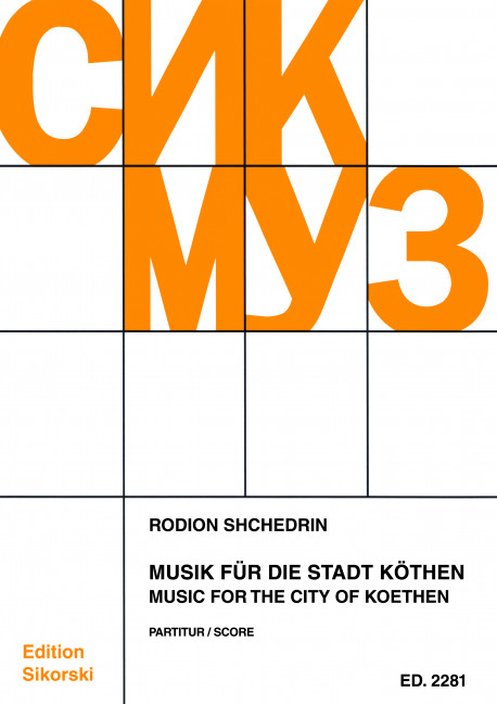Vorderes Coverbild Musik für die Stadt Köthen 