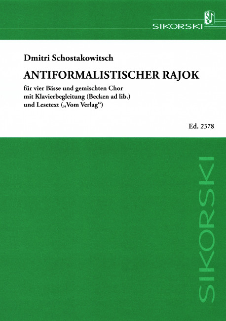Vorderes Coverbild Antiformalistischer Rajok 