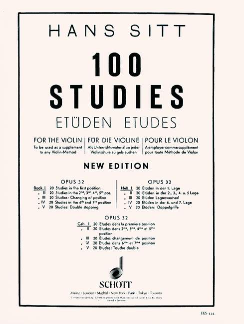 Vorderes Coverbild 100 Etüden op. 32