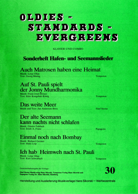 Vorderes Coverbild Oldies - Standards - Evergreens 