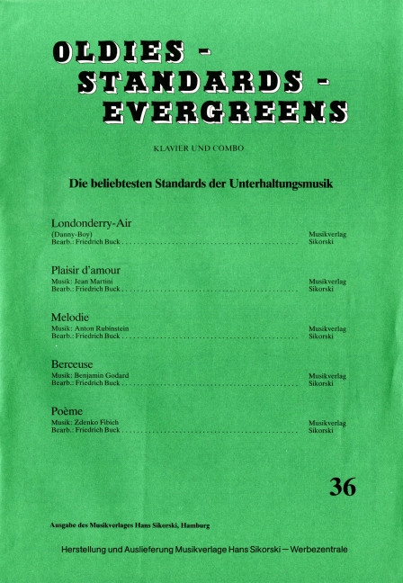 Vorderes Coverbild Oldies - Standards - Evergreens 