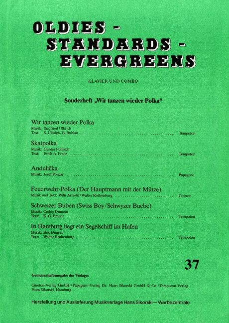 Vorderes Coverbild Oldies - Standards - Evergreens 