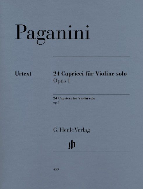 Vorderes Coverbild 24 Capricci für Violine solo Opus 1