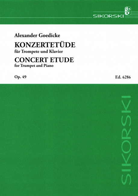 Vorderes Coverbild Konzert-Etüde op. 49 