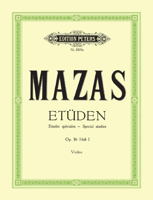 Vorderes Coverbild Etüden op. 36 - Heft 1