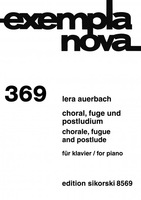 Vorderes Coverbild Choral, Fuge und Postludium op. 31 