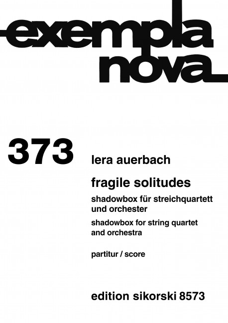 Vorderes Coverbild Fragile Solitudes 