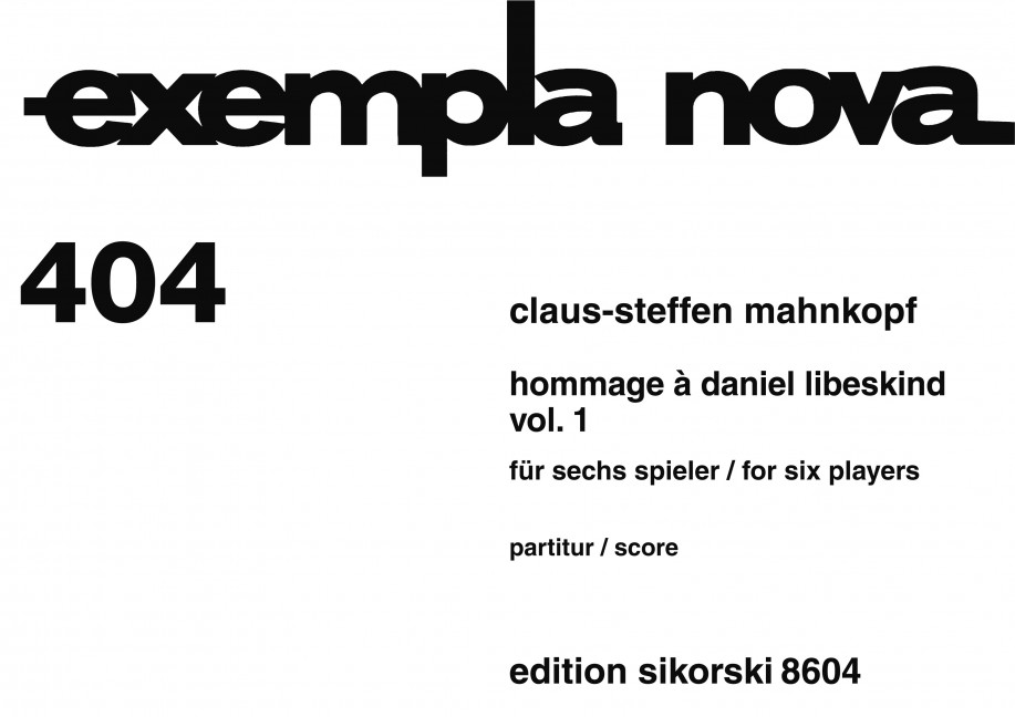 Vorderes Coverbild Hommage à Daniel Libeskind 