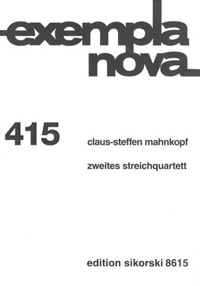 Vorderes Coverbild Streichquartett Nr. 2 