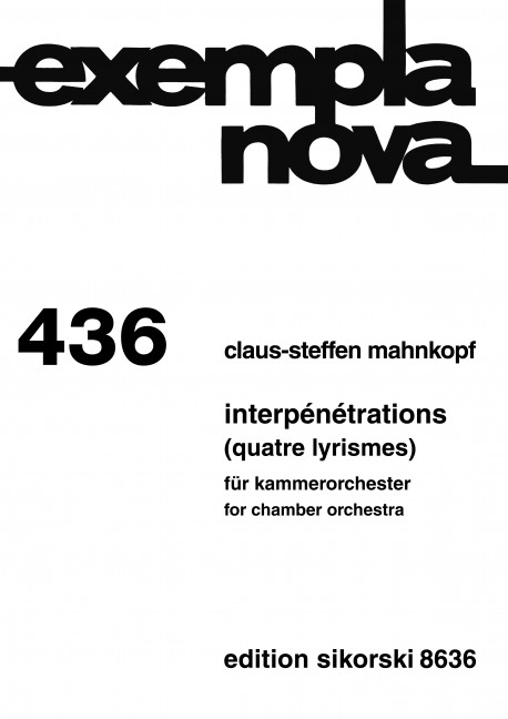Vorderes Coverbild Interpénétrations 