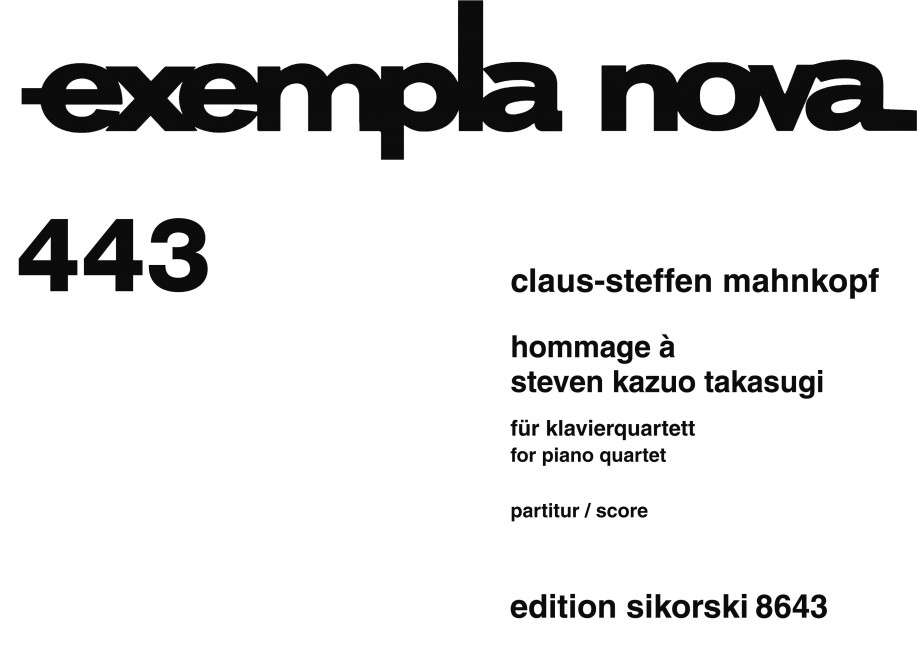 Vorderes Coverbild Hommage a Steven Kazuo Takasugi 