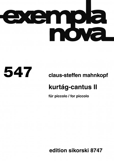 Vorderes Coverbild Kurtág-Cantus II 