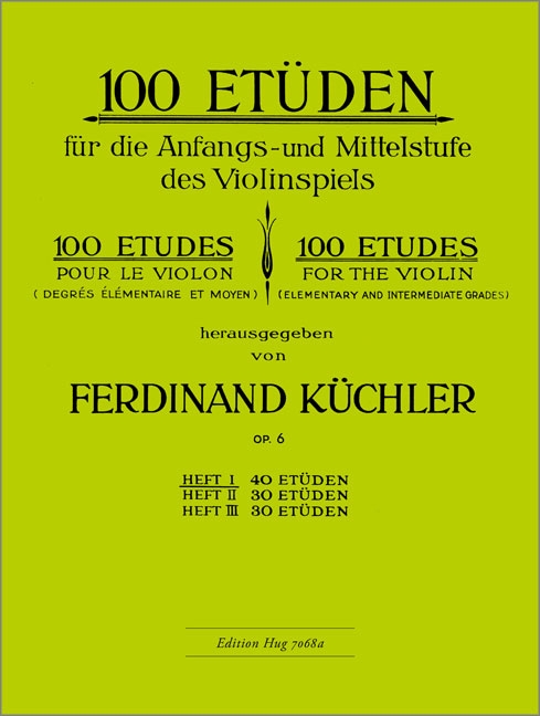Vorderes Coverbild 100 Etüden op. 6 Heft 1