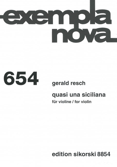 Vorderes Coverbild Quasi una Siciliana 