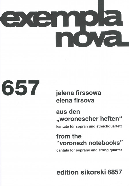 Vorderes Coverbild Aus den "Woronescher Heften" op. 121 