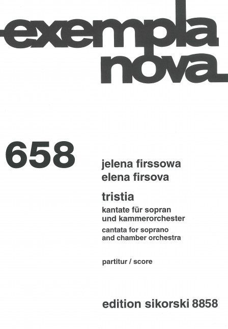 Vorderes Coverbild Tristia op. 22 