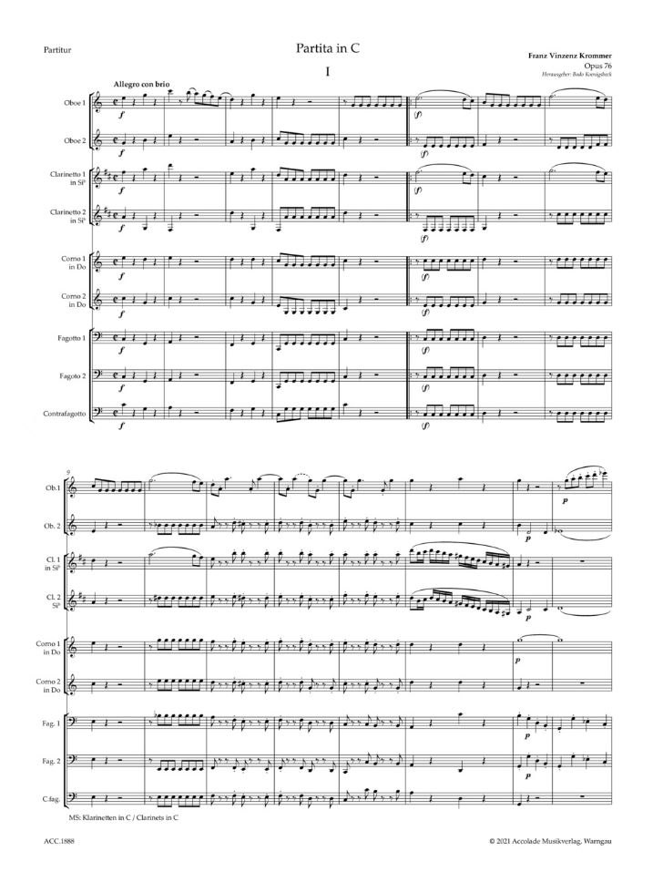 Anderes Coverbild Partita C-Dur op. 76 