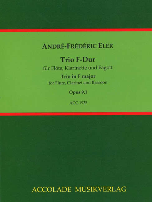 Vorderes Coverbild Trio F-Dur op. 9/1 