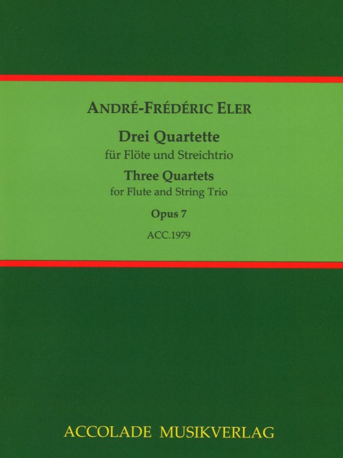 Vorderes Coverbild Drei Quartette op. 7 