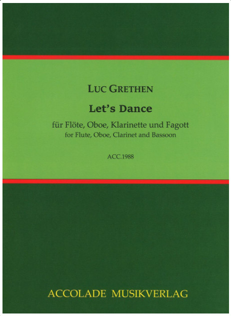 Vorderes Coverbild Let's Dance für Bläserquartett 