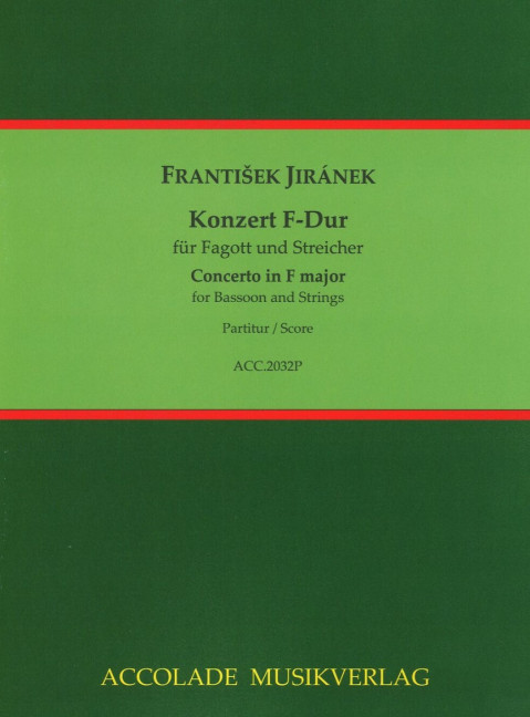 Vorderes Coverbild Fagottkonzert F-Dur 
