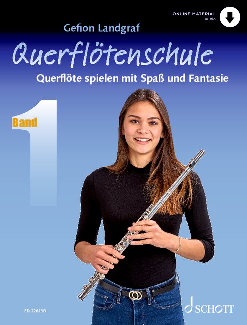 Vorderes Coverbild Querflötenschule Band 1