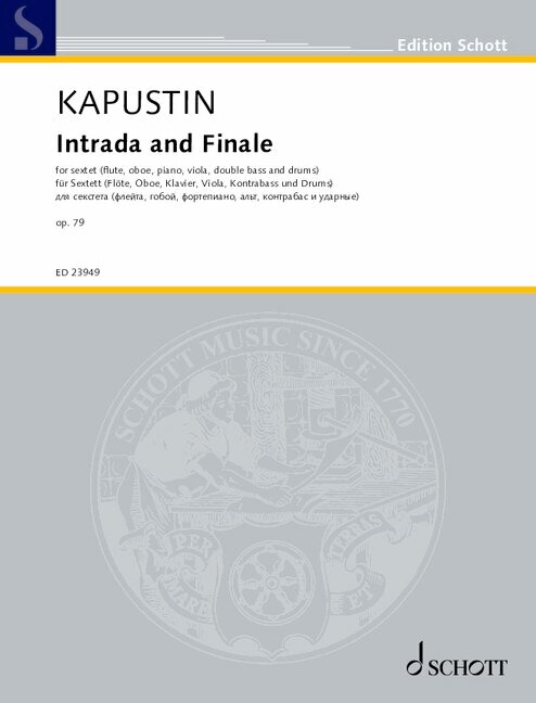 Vorderes Coverbild Intrada and Finale op. 79 