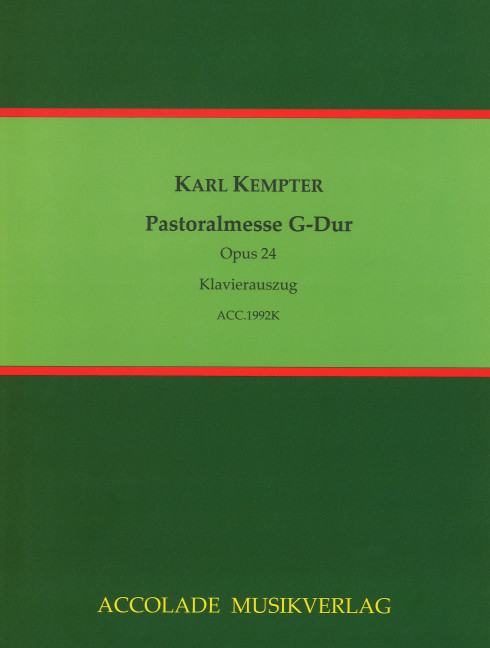 Vorderes Coverbild Pastoralmesse in G - Klavierauszug 24 