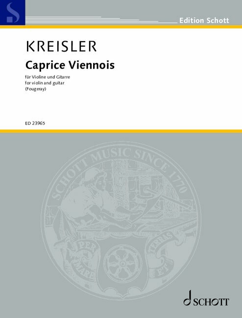 Vorderes Coverbild Caprice Viennois op. 2 