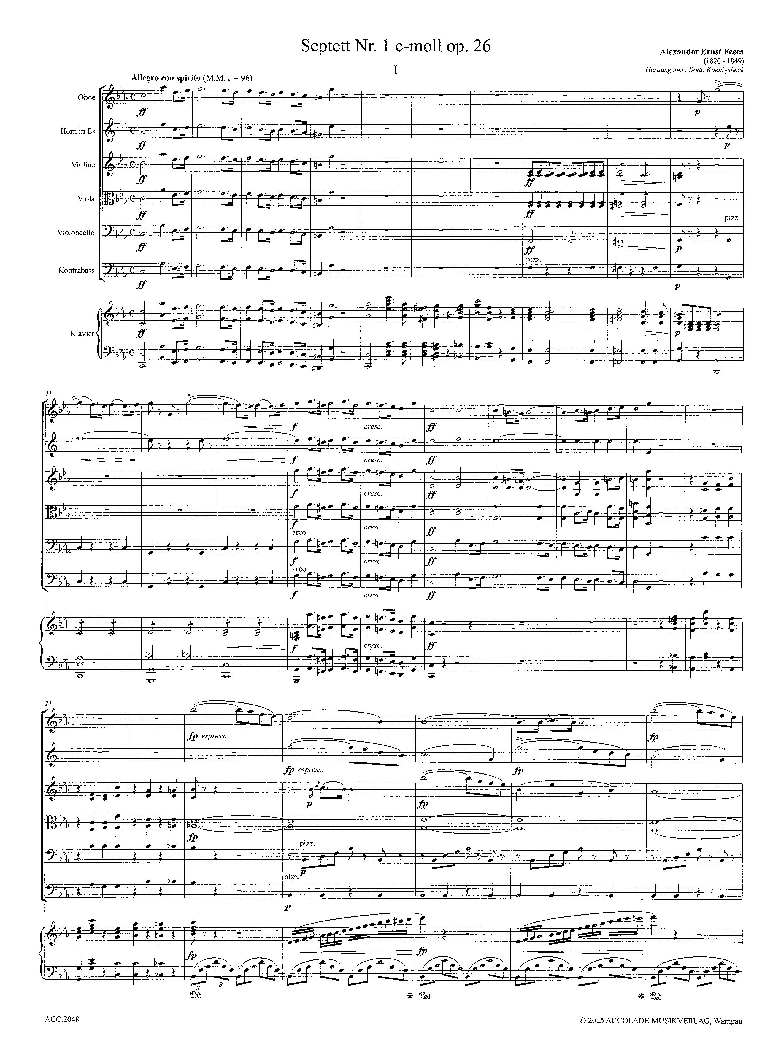 Anderes Coverbild Grand Septuor Nr. 1 c-moll op. 26 