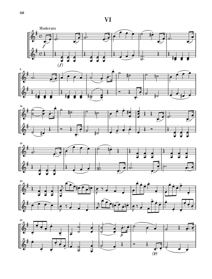 Anderes Coverbild Sechs kleine Duos op. 8 für zwei Violinen