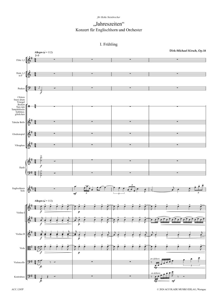 Anderes Coverbild Konzert "Jahreszeiten" op. 18 