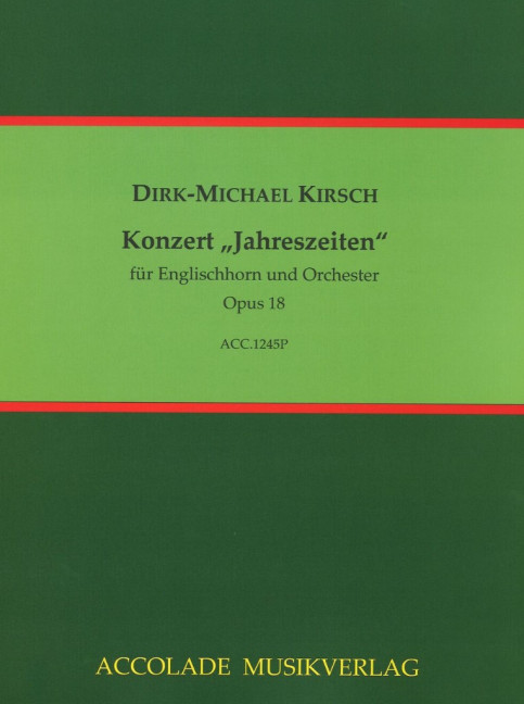 Vorderes Coverbild Konzert "Jahreszeiten" op. 18 