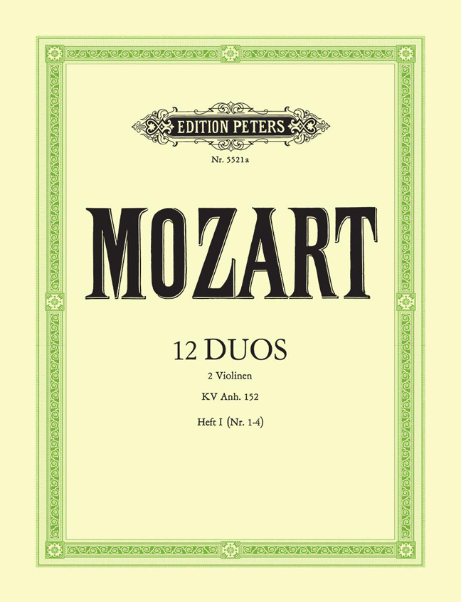 Anderes Coverbild 12 Duos, Band 1 KV Anh. 152