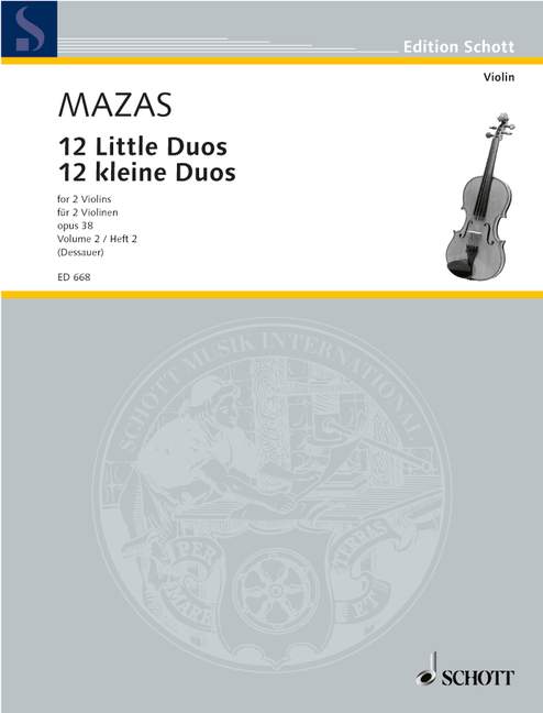 Vorderes Coverbild 12 kleine Duos op. 38