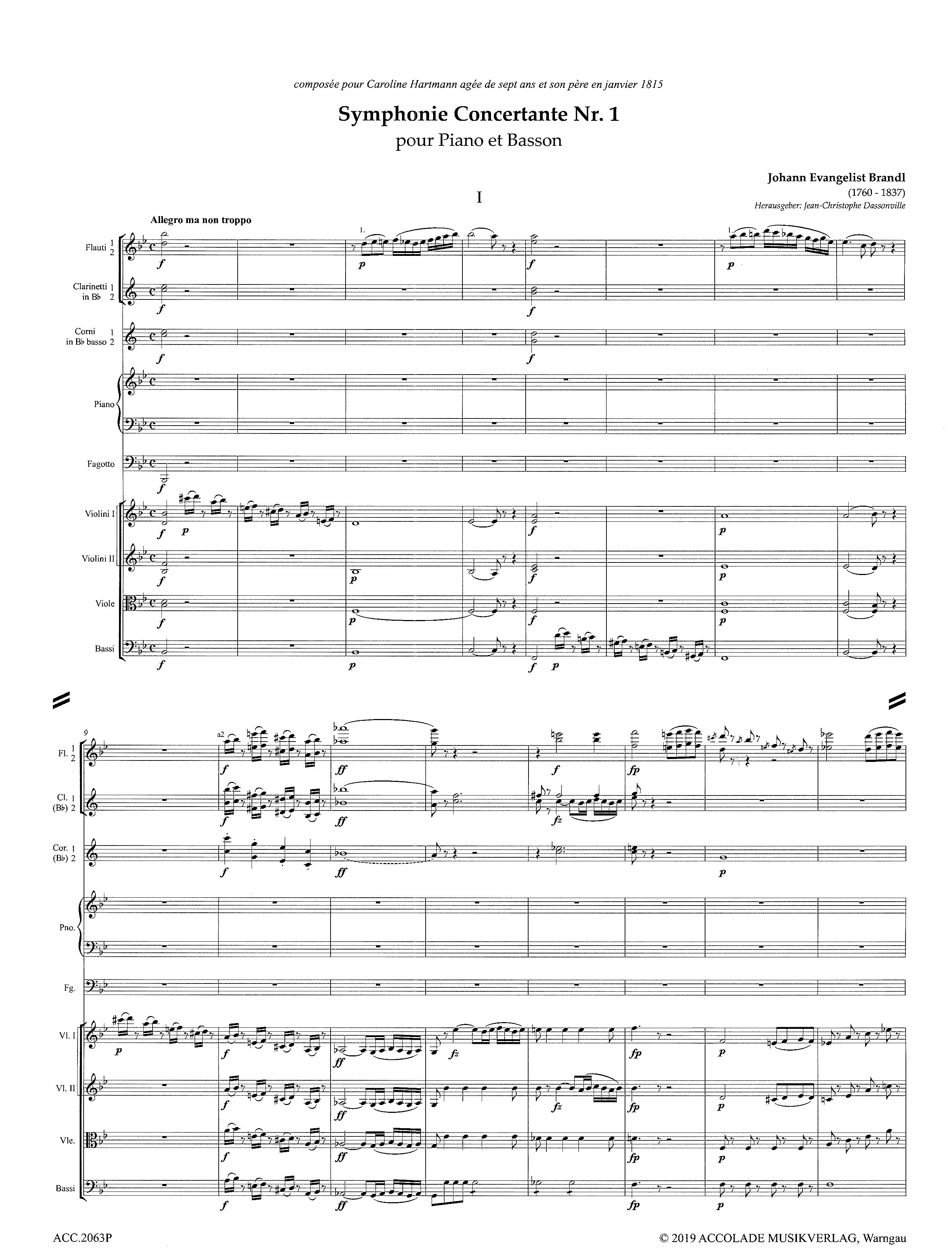 Anderes Coverbild Symphonie concertante Nr. 1 
