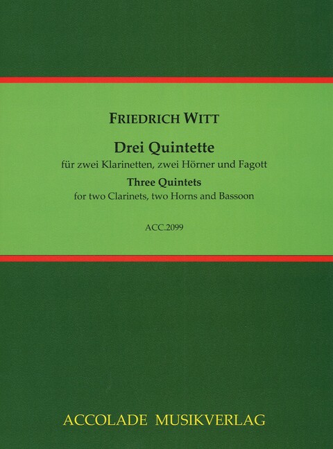 Vorderes Coverbild Drei Quintette 